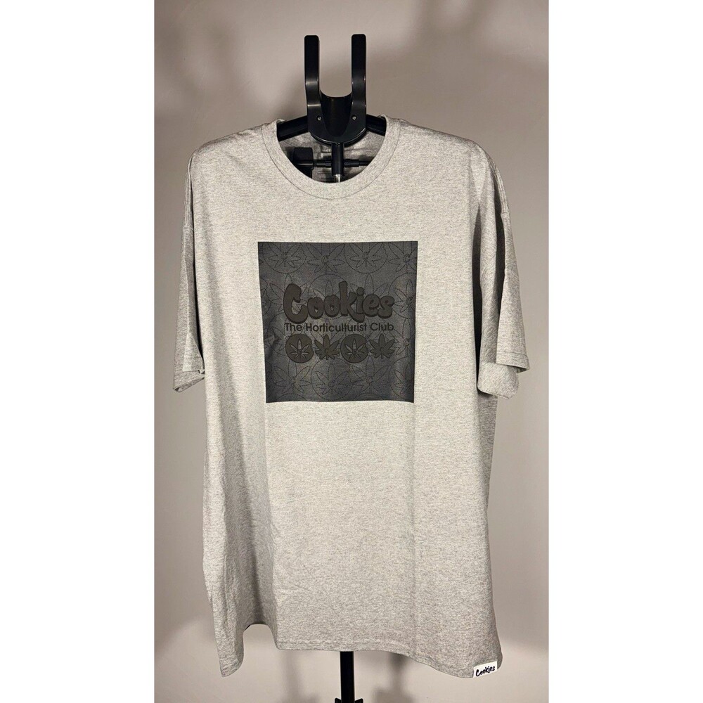 NWT Cookies Horticulturist Club Mens 3XL Gray/Black Graphic Tee CM244TSP61